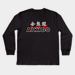 The Aikido Three Kids Long Sleeve T-Shirt